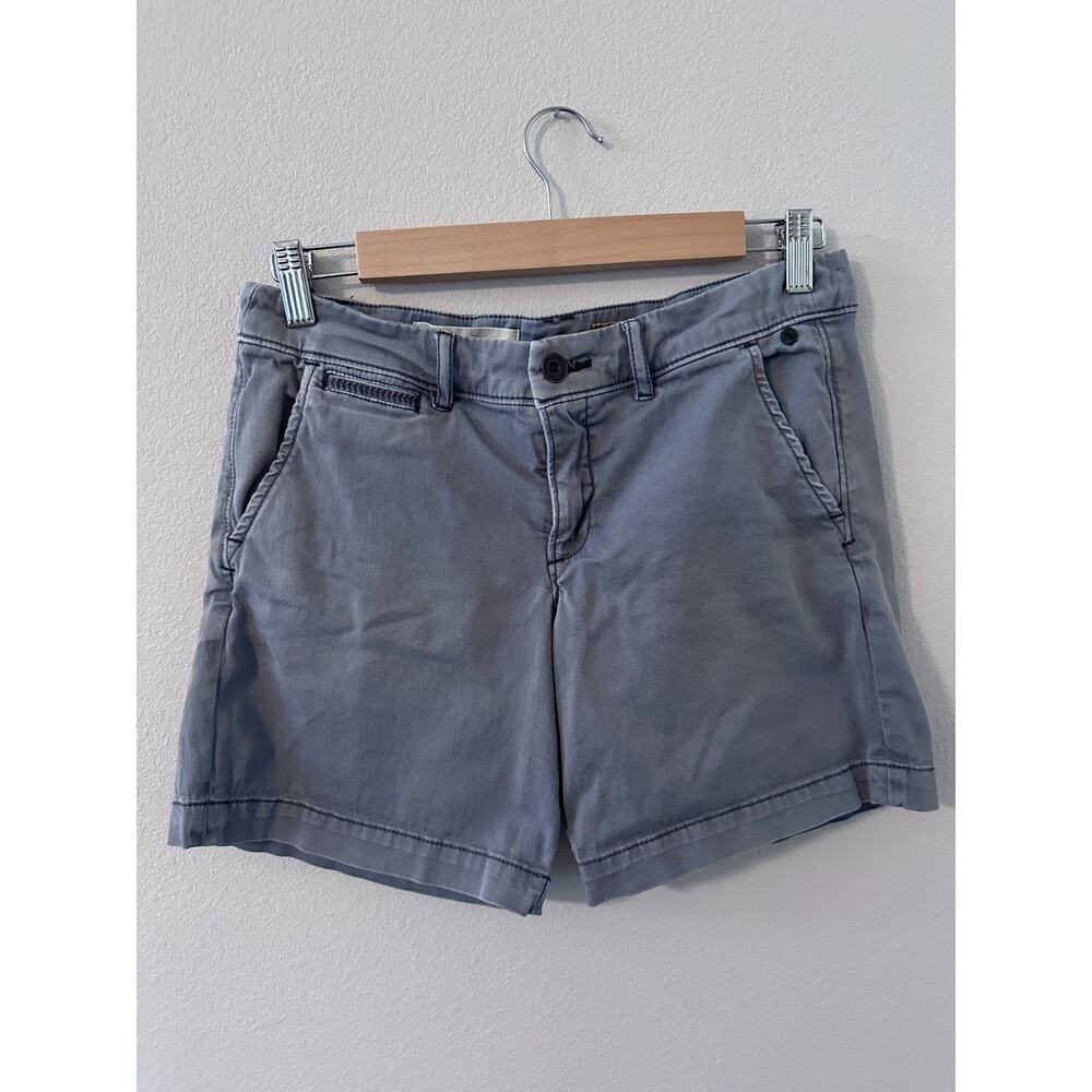 Pilcro womens size 27 hypen chino shorts blue gray preppy classic